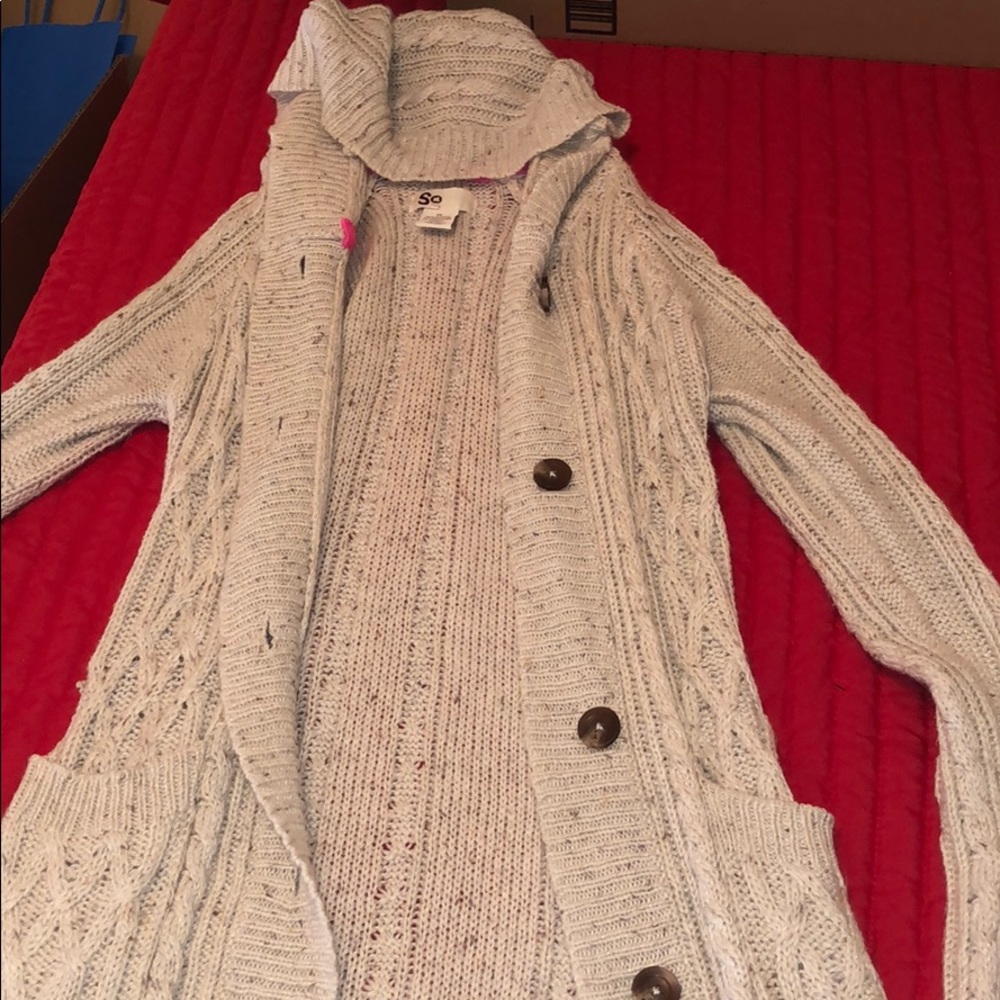 Hooded cardigan